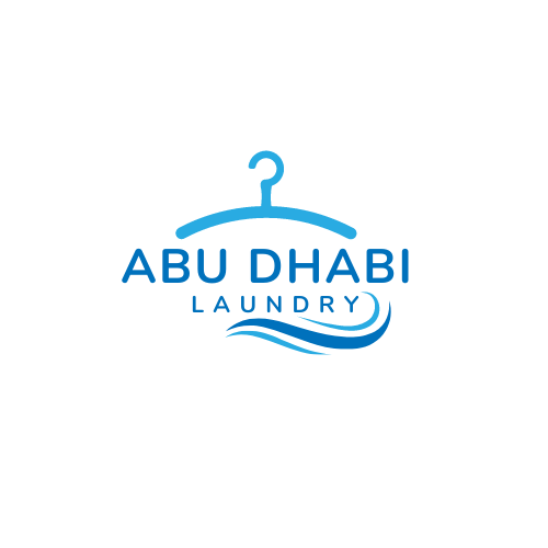 Blue Soft Green Minimalist Laundry Logo